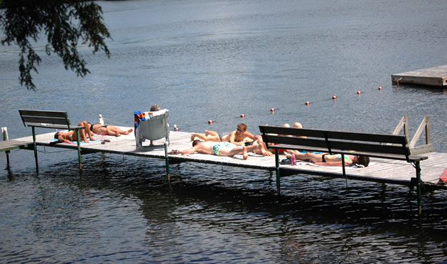 Rest hour in the Lodge is time to just relax in the sun!